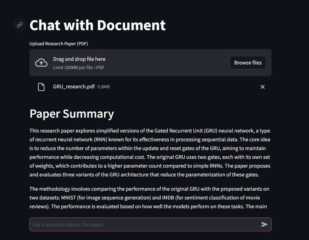 Smart Document Chatbot